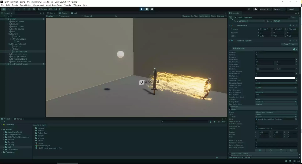 Screenshot #3 - Easy Trail Effect (HDRP)
