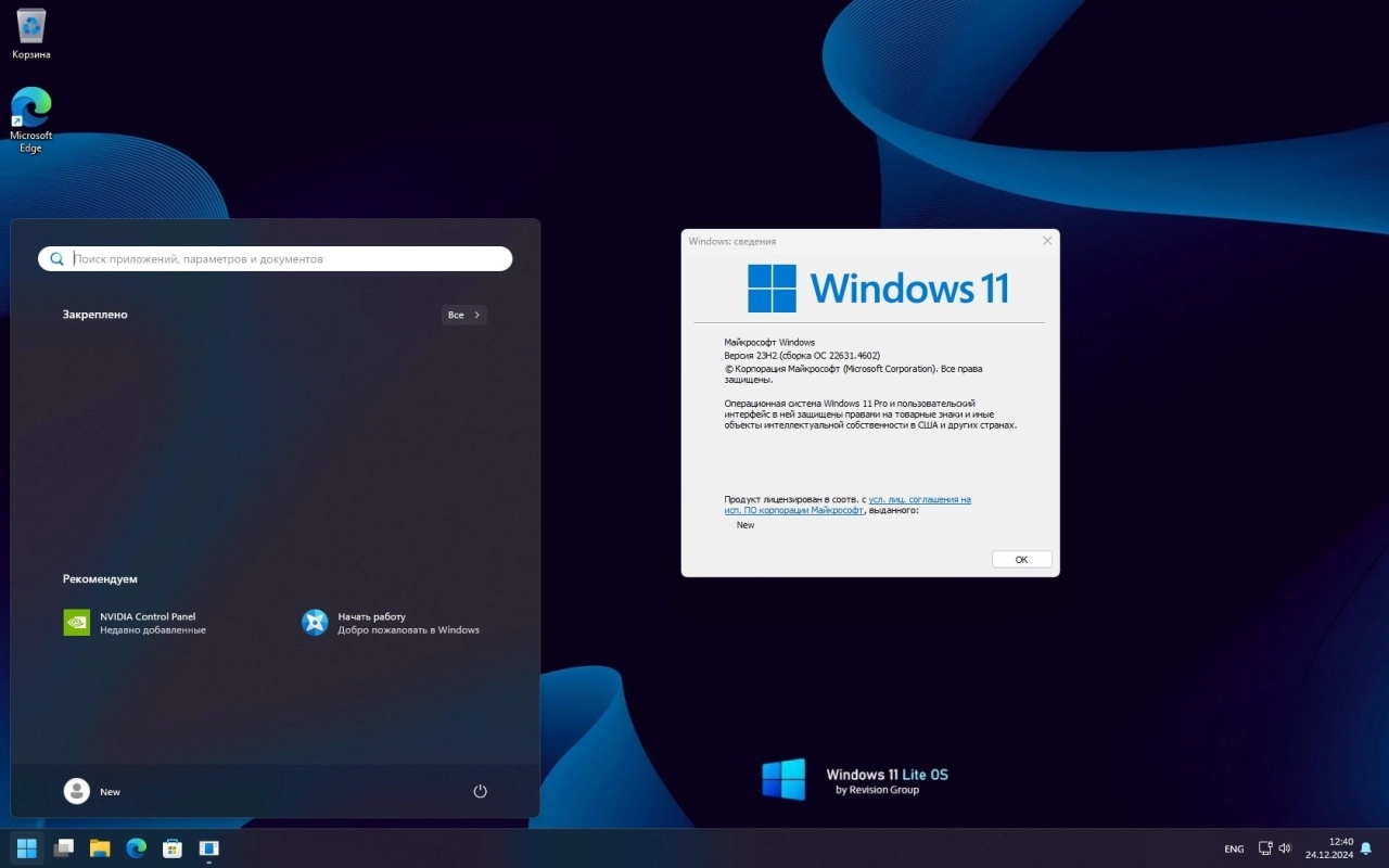 Screenshot #16 - Windows 11 FullOS + GameOS + LiteOS 23H2 22631.4602 с RGLauncher