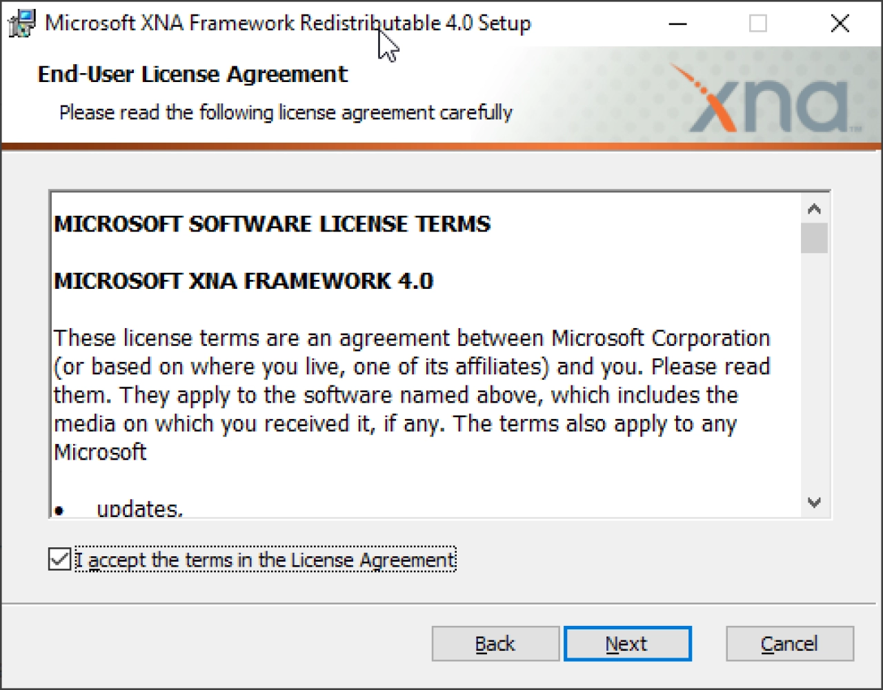 Screenshot #2 - Microsoft XNA Framework Redistributable