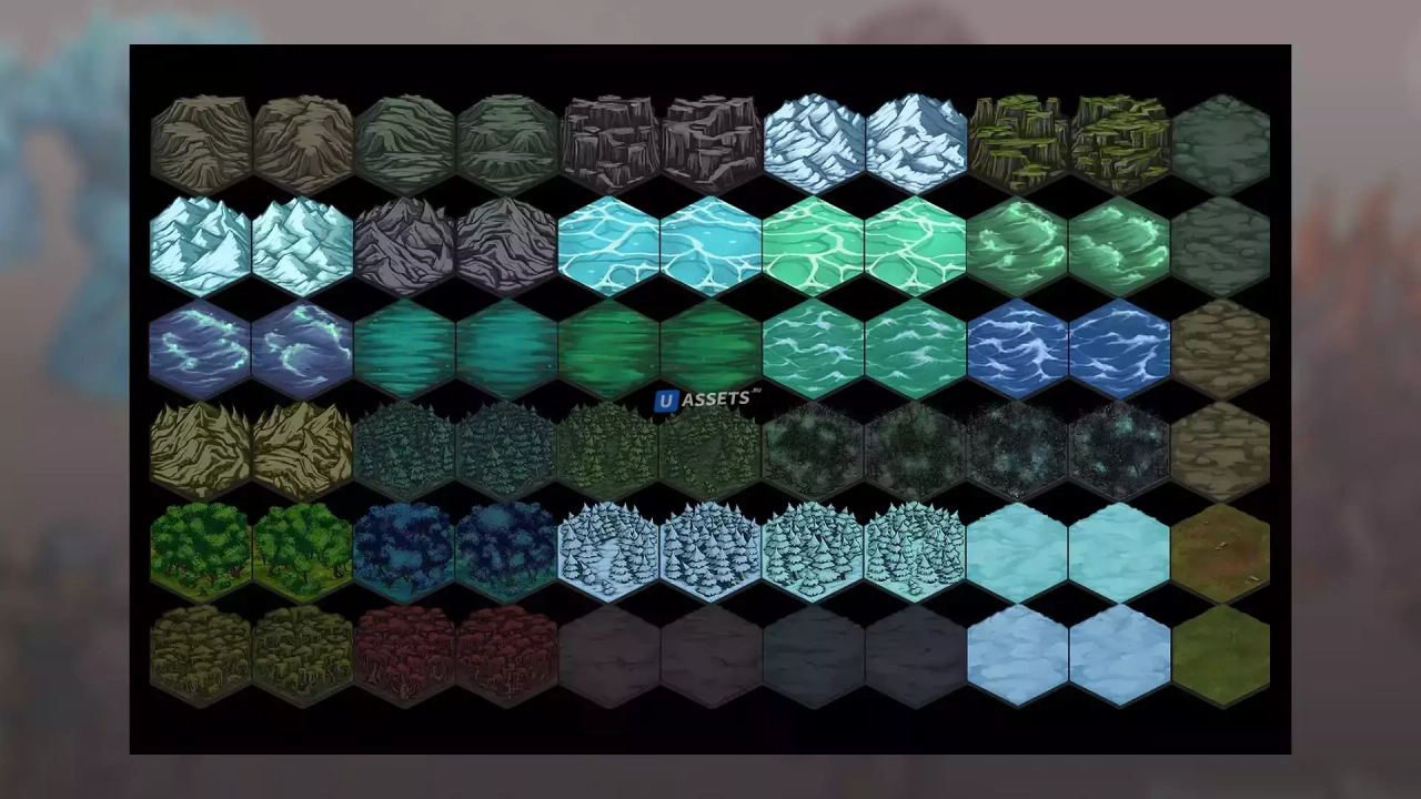 Screenshot #2 - Fantasy Hex Tiles + Decorations