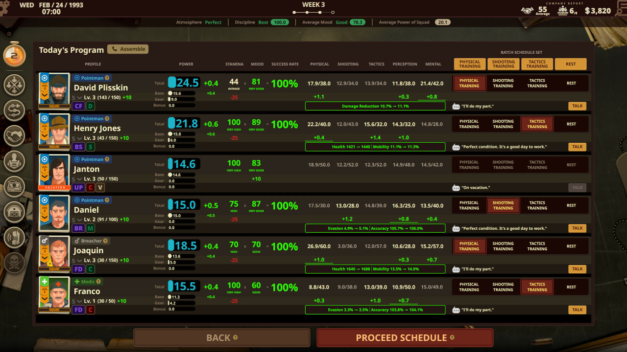 Screenshot #3 - Private Military Manager: Tactical Auto Battler