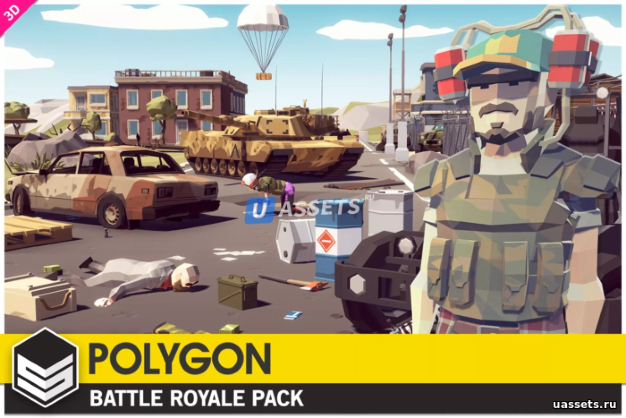 Screenshot #1 - POLYGON Battle Royale - Low Poly 3D Art by Synty