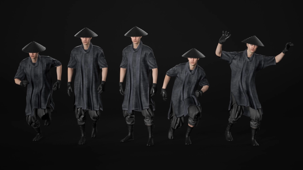 Screenshot #3 - UE5 Man Warrior - Modular - Rigged