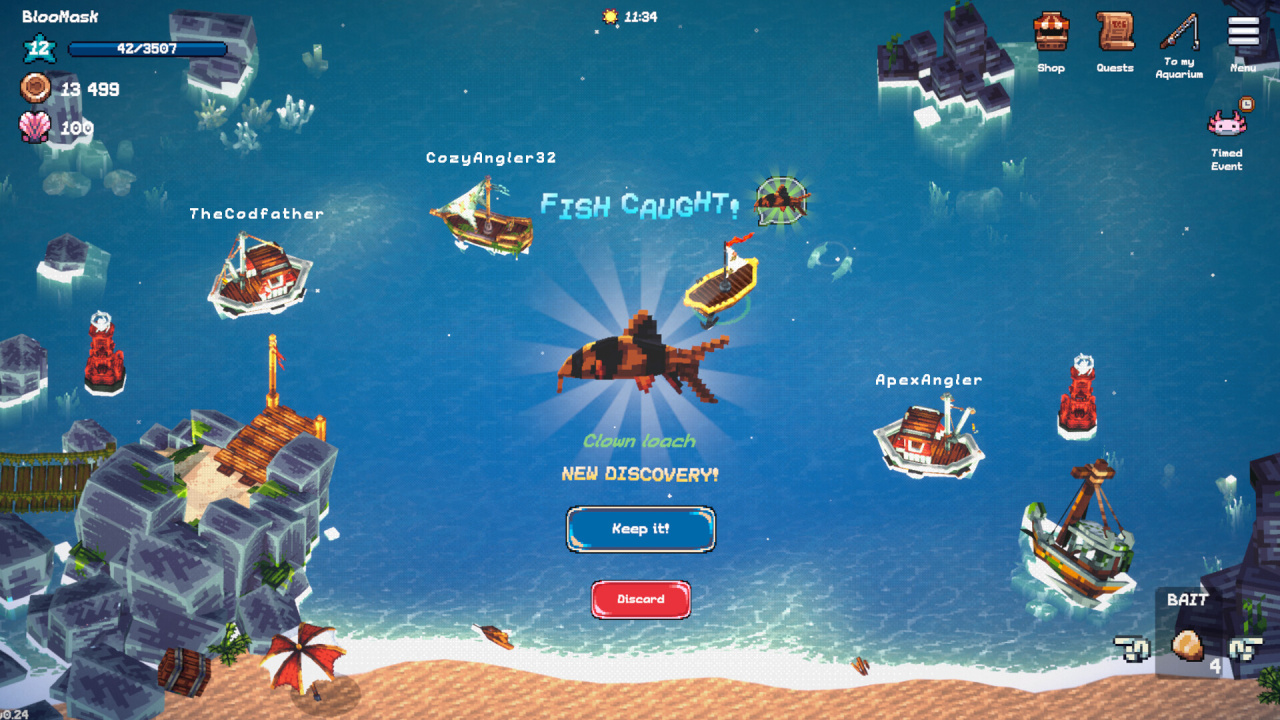 Screenshot #4 - Tiny Aquarium: Social Fishkeeping
