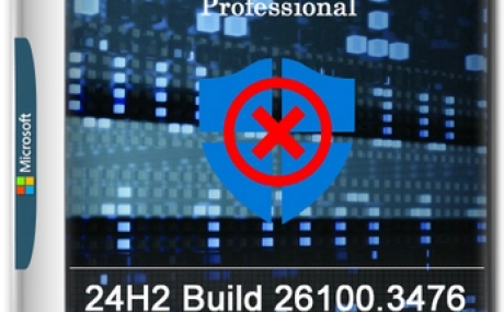 Windows 11 Pro 24H2 Build 26100.3476 без защитника