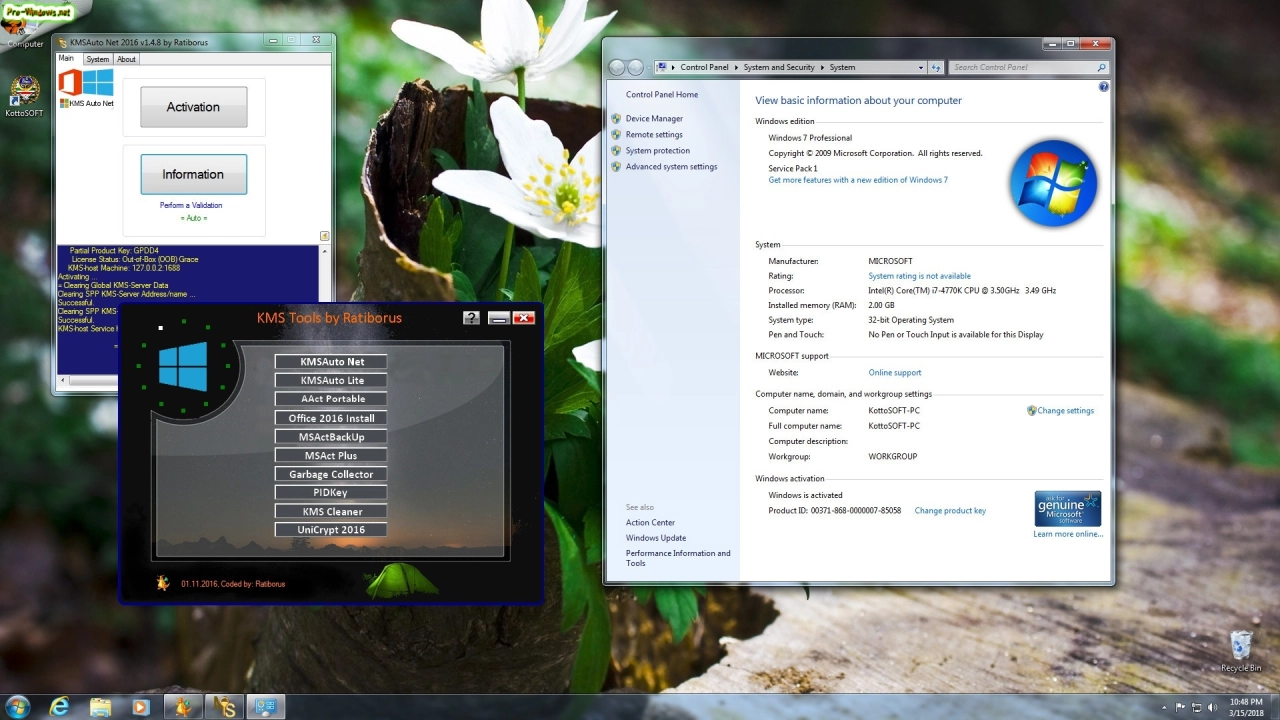 Screenshot #12 - Сборка Windows 7 SP1 16 in 1 KottoSOFT (x86\x64) (Ru\En\De\Ua) [v.5\2018]