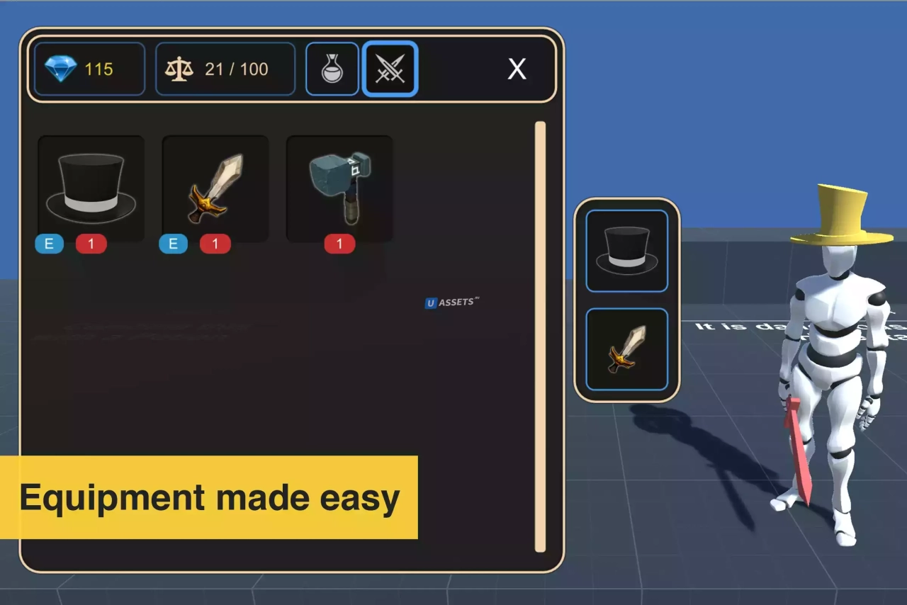 Screenshot #4 - Inventory (Game Creator 1)
