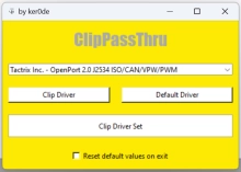 ClipPassThru Utility for Renault Clip
