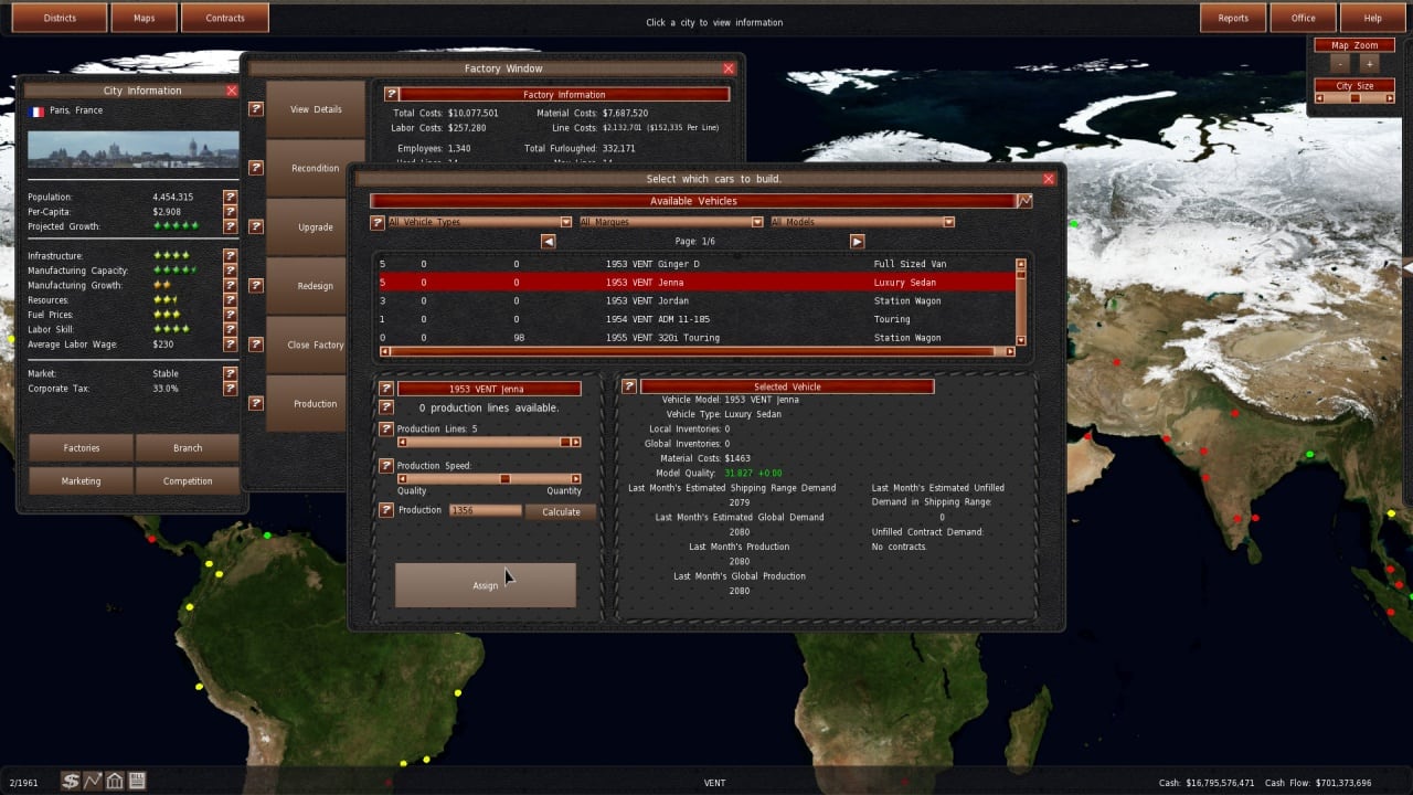 Screenshot #4 - GearCity