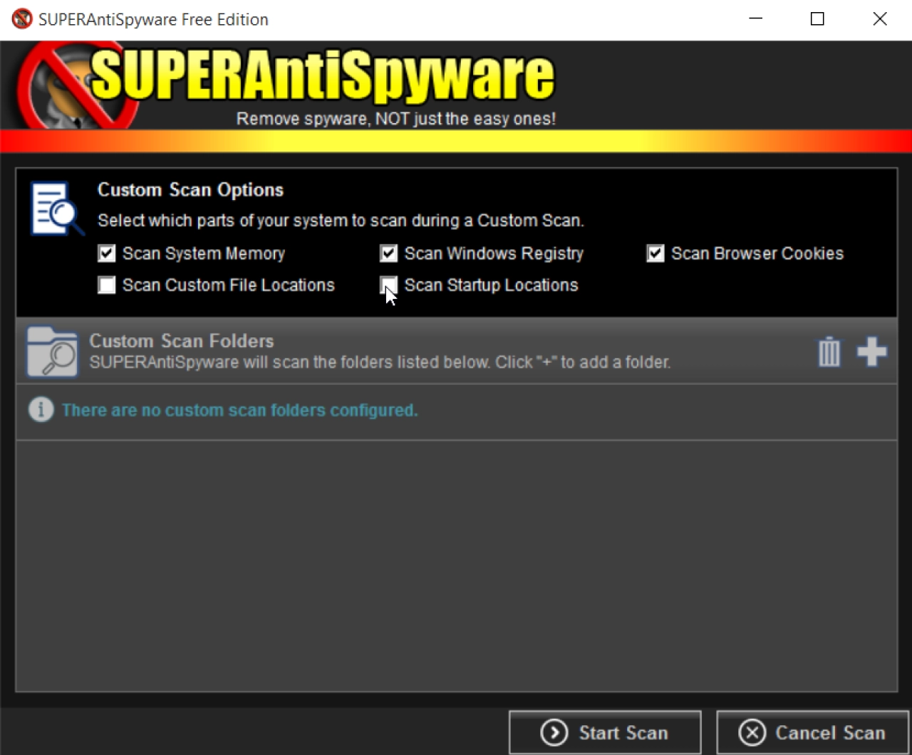 Screenshot #1 - SuperAntiSpyware