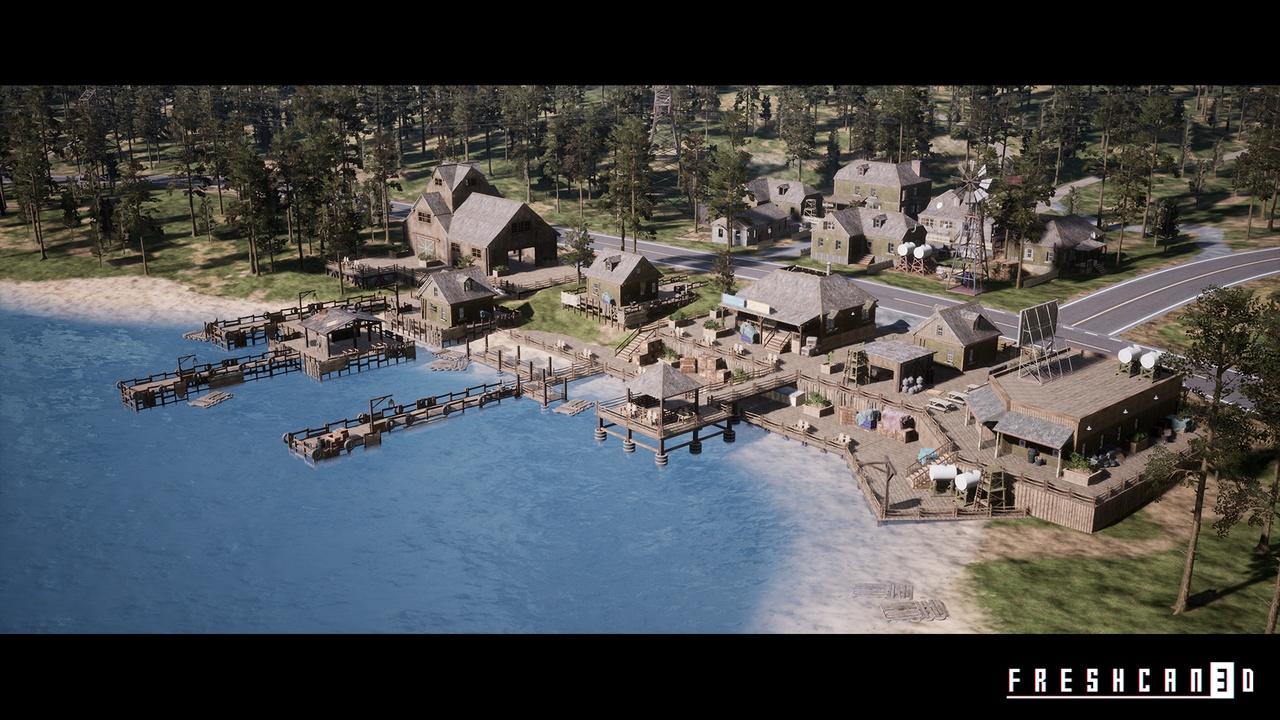 Screenshot #5 - Battle Royale Island Pack (Battle Royale, Battle Royale Buildings, Island)  UE5.0-5.1