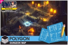 POLYGON Dungeons Map - Low Poly 3D Art by Synty