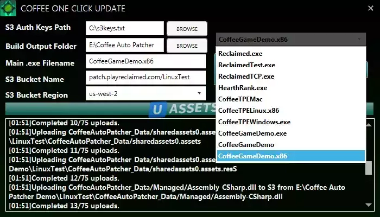 Screenshot #3 - Coffee Auto Patcher System