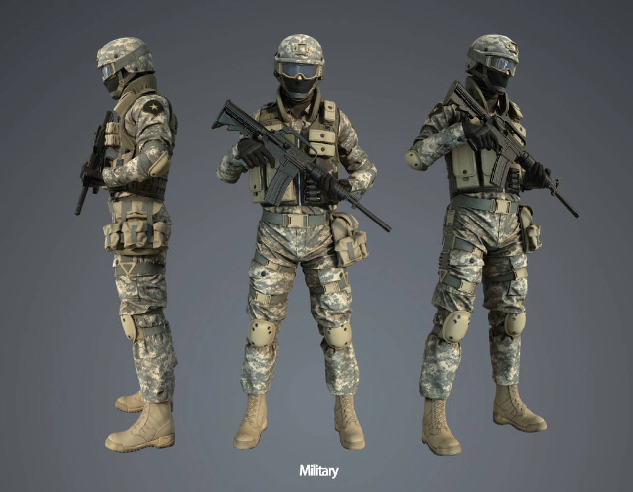 Screenshot #4 - Assault Character Pack Remastered - unity