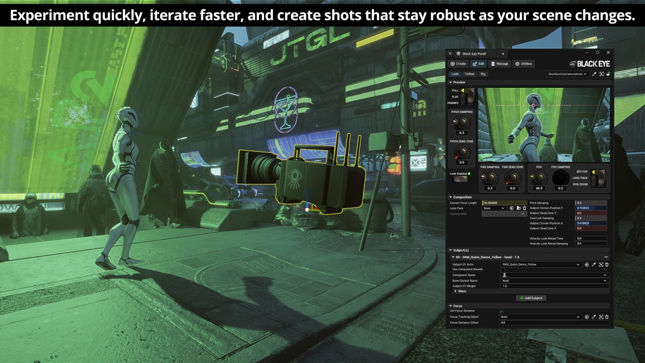 Screenshot #9 - Black Eye Camera - Powerful Procedural Camera System for Gameplay and Cinematics (UE5.7)