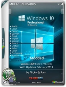 Windows 10 Pro x64 1809 Modded by Nicky & Rain