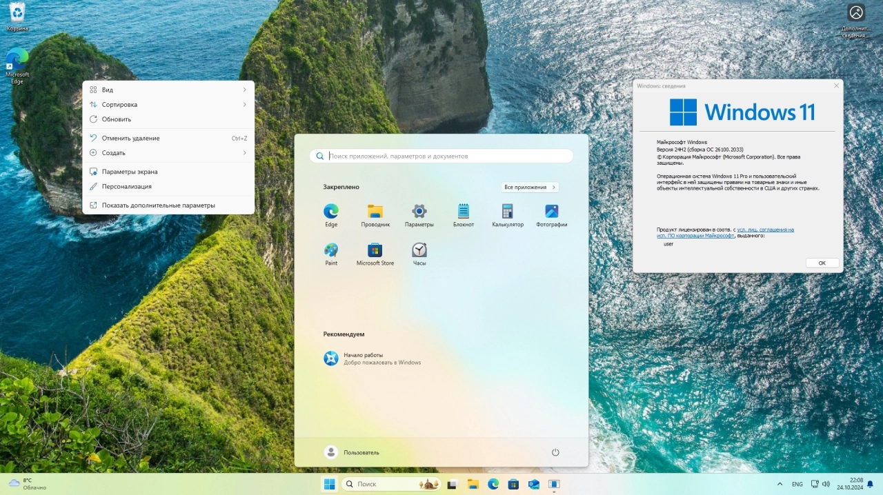 Screenshot #5 - Windows 11 24H2 + LTSC (x64) 28in1 +/- Office 2024 by Eagle123 (10.2024)