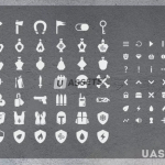 Screenshot #3 - Flat black universal GUI, 4k UI Kit - over 400 PNG files!