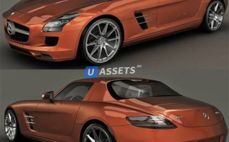 3D Model Mercedes SLS AMG