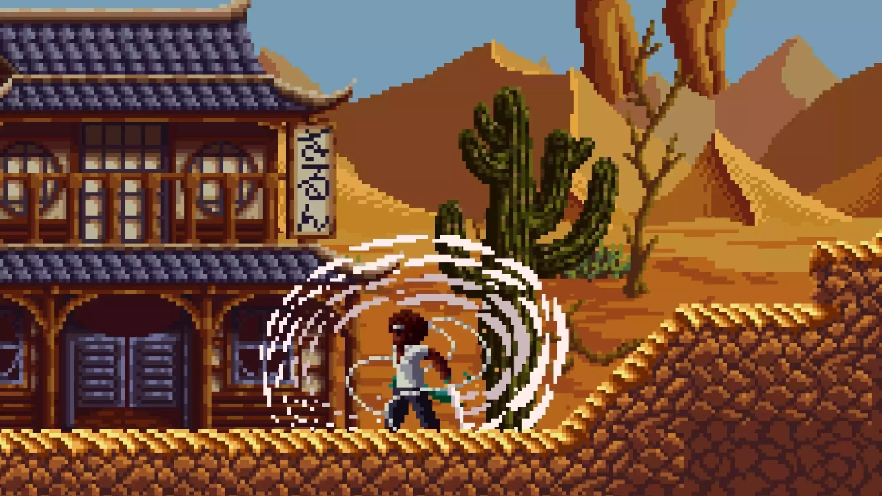 Screenshot #4 - Pixelart Samurai Sideview Tileset - #1 - Wasteland