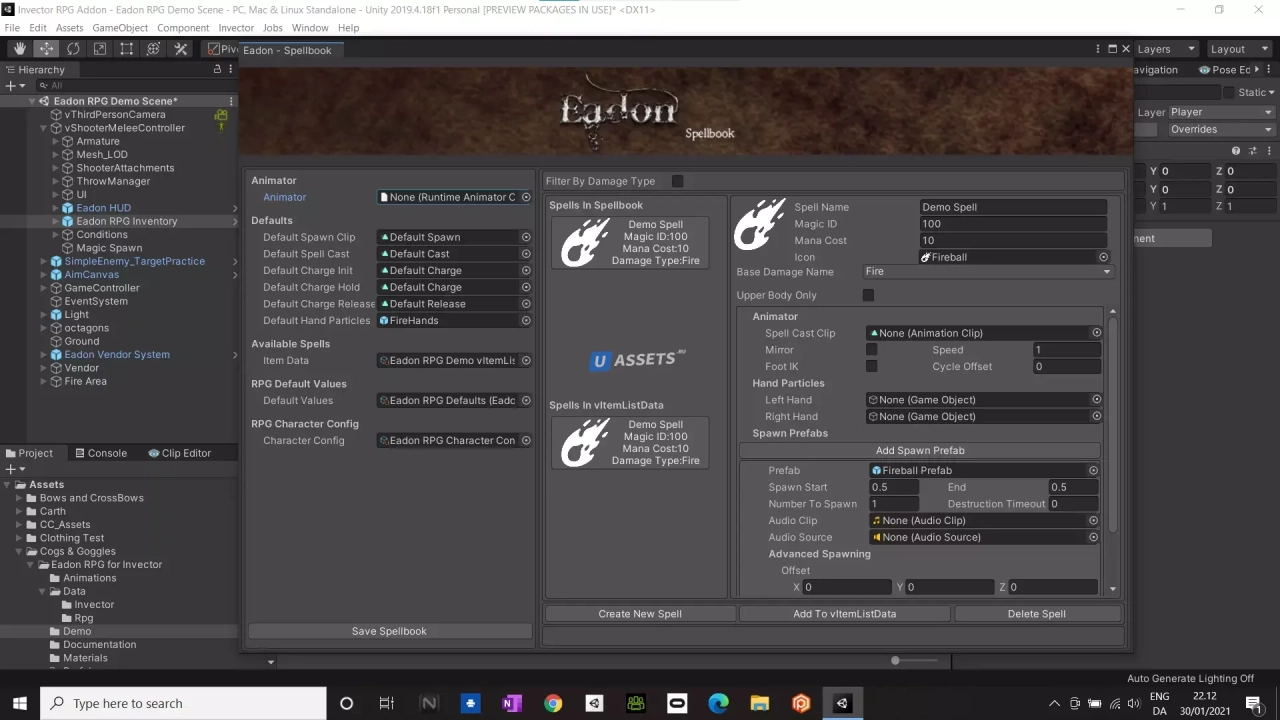 Screenshot #2 - Eadon RPG for Invector