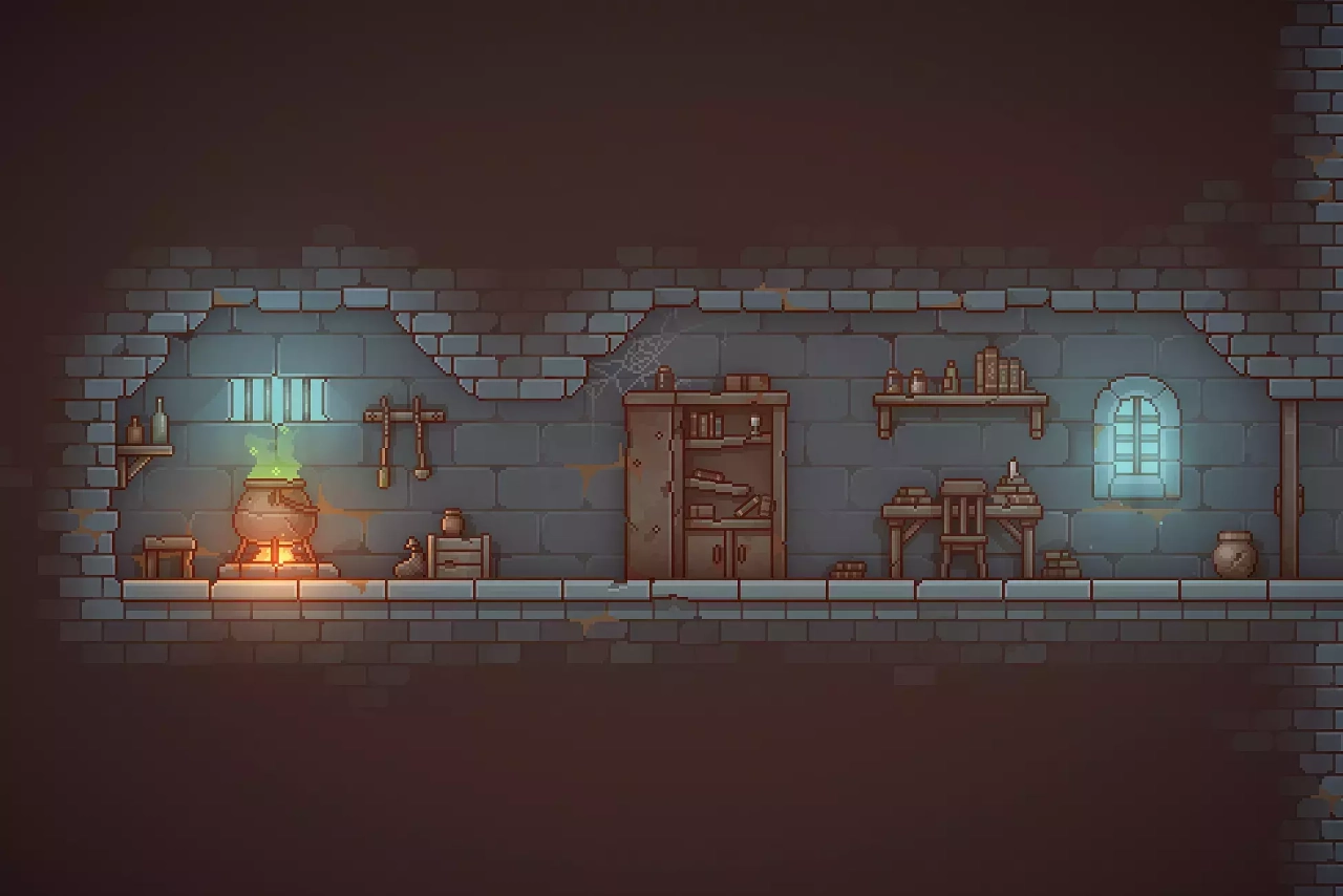 Screenshot #4 - Pixel Art Platformer - Dungeon