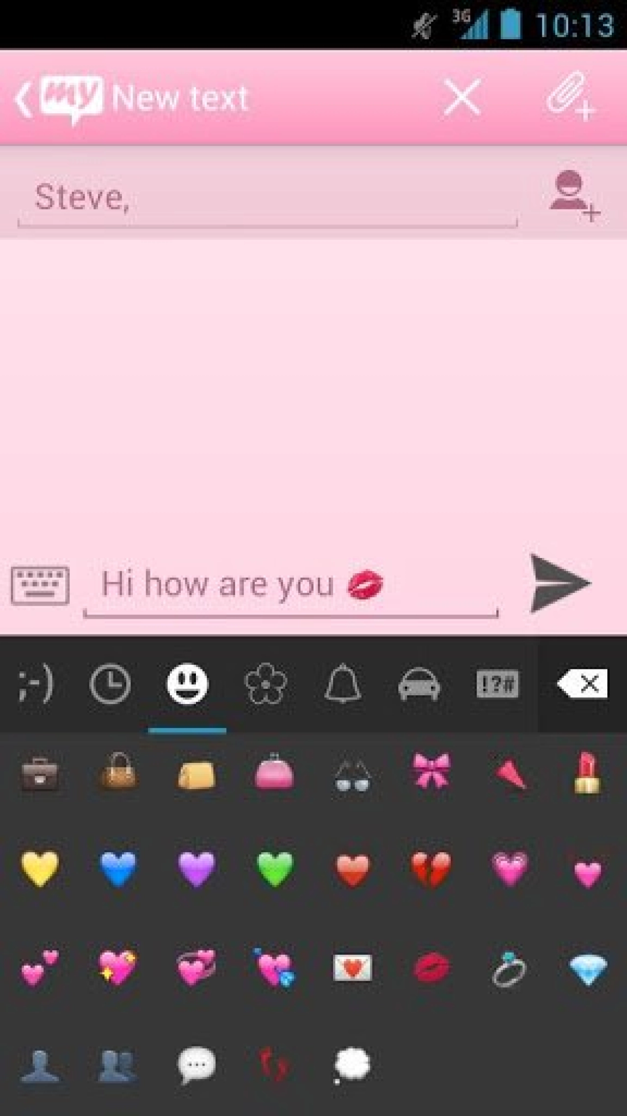 Screenshot #2 - MYSMS - PINK THEME 1.10