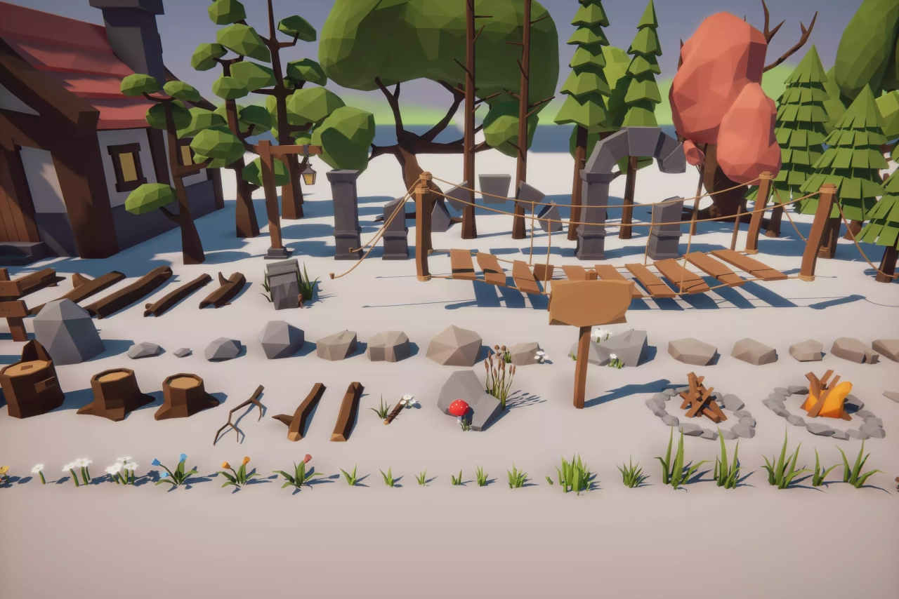 Screenshot #4 - Low-Poly Nature Pack