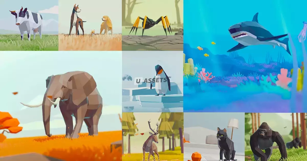 Screenshot #2 - Low Poly Animated Animals