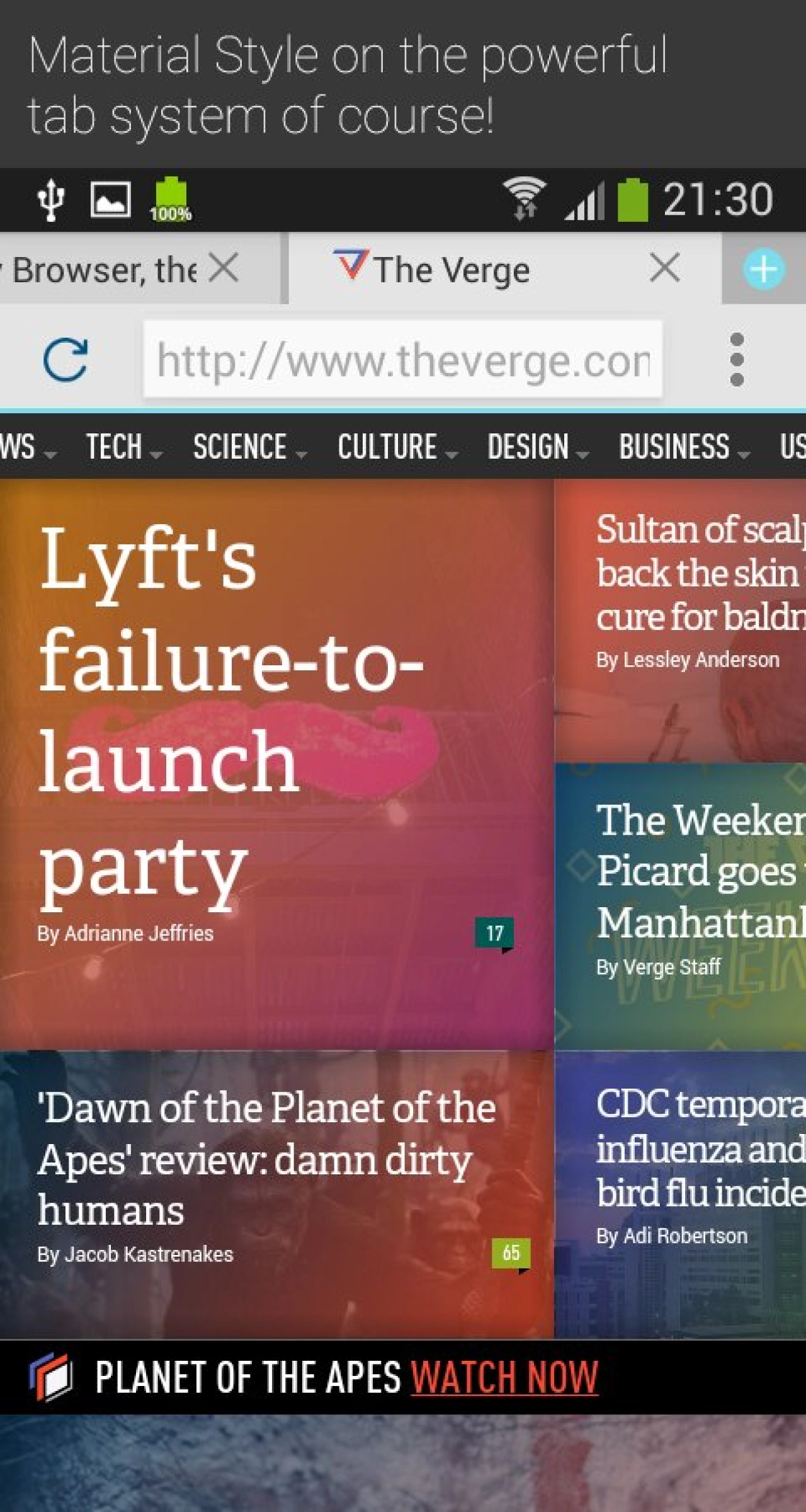 Screenshot #2 - NOW BROWSER 2.9.6.2 MATERIAL