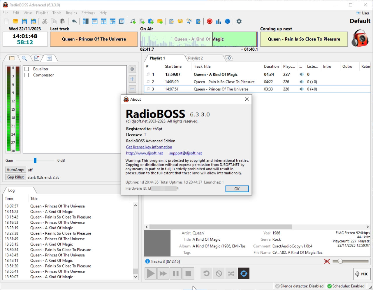 Screenshot #1 - RadioBOSS Advanced v7.0.6.0 x64-x86  Multilingual Pre-Activated + Portable