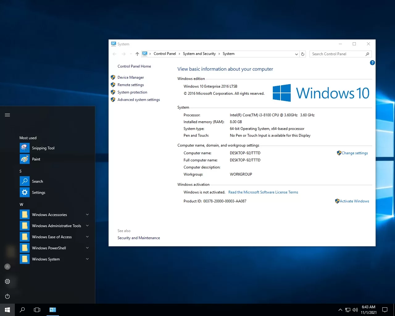 Screenshot #10 - Windows 10 Enterprise 2016 LTSB Release by StartSoft 05-21