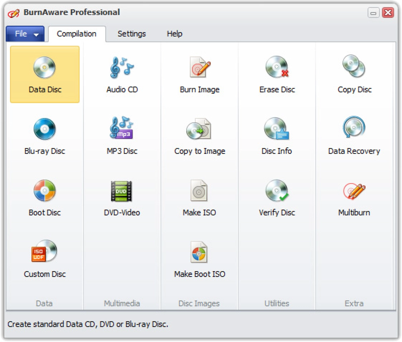 Screenshot #1 - BurnAware Pro 17.9 + ключ (RePack)