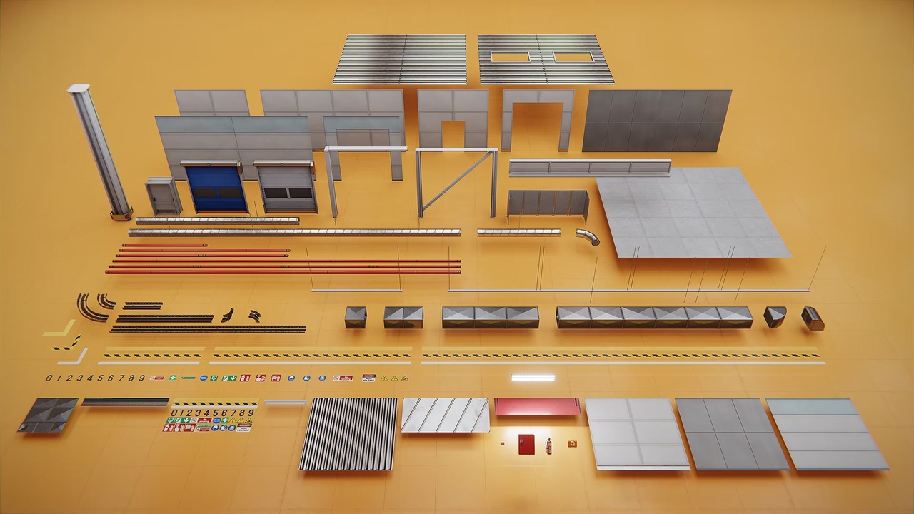 Screenshot #7 - Factory/Warehouse Interior Modular Pack  (Unreal Engine)