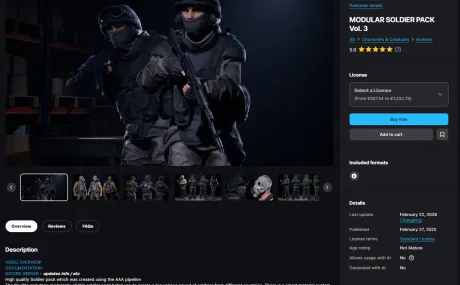 Modular Soldier Pack Vol. 3 – Unreal Engine (5.7)
