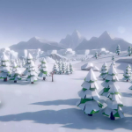 Screenshot #1 - Lowpoly Style Winter Environment