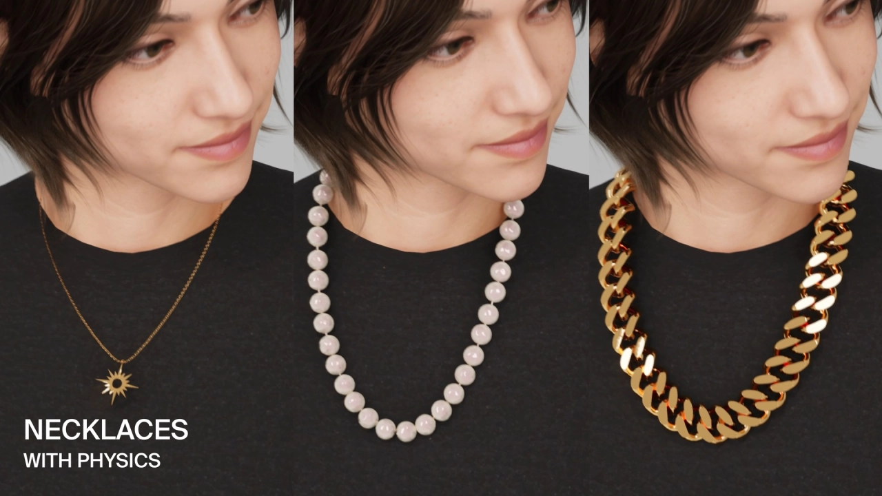 Screenshot #7 - Real-Time Physics Necklaces for MetaHumans (5.6)