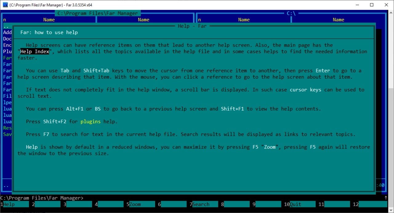 Screenshot #4 - FAR Manager v3.0.6161 x64 bit русская версия