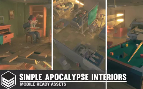 Simple Apocalypse Interiors - Cartoon Assets