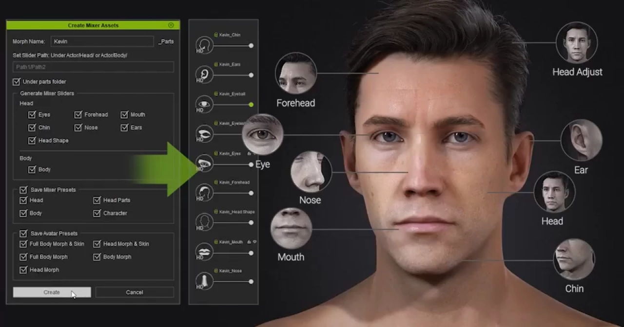 Screenshot #4 -  ActorMixer pro v1.0 (Character Creator 5)