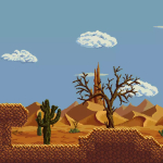 Screenshot #2 - Pixelart Samurai Sideview Tileset - #1 - Wasteland