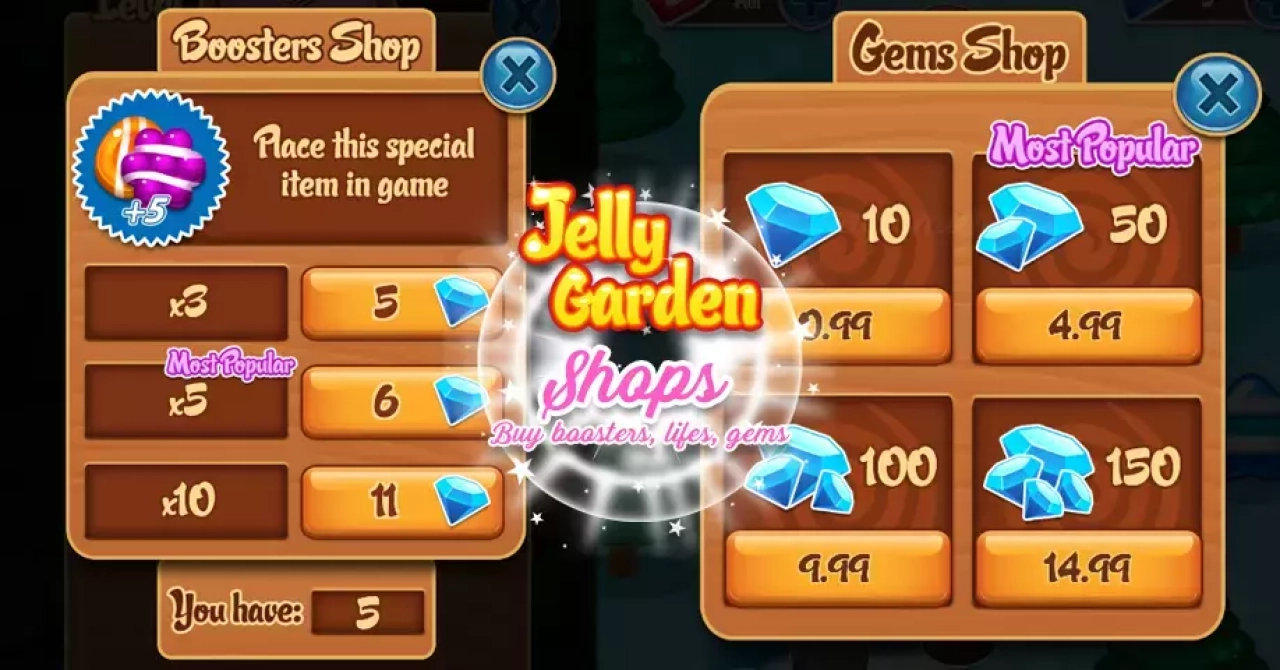 Screenshot #4 - Match 3 Jelly Garden Kit