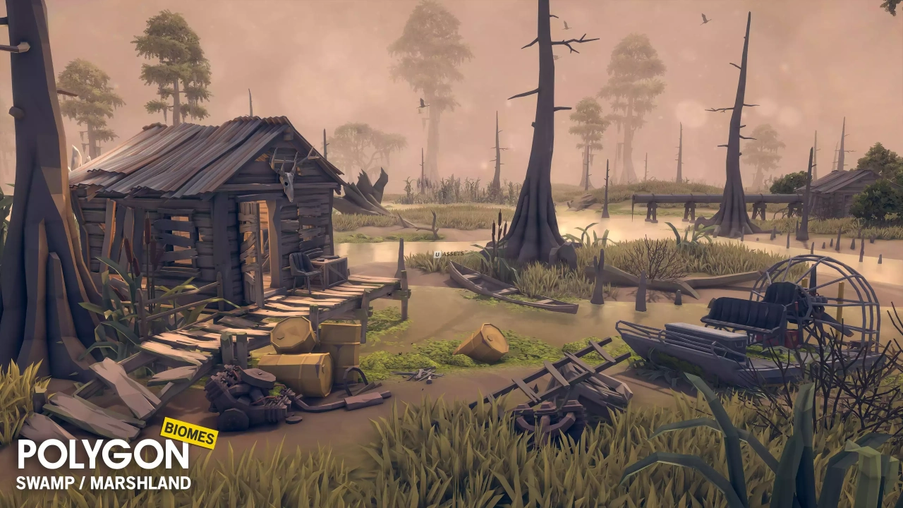 Screenshot #3 - POLYGON Swamp Marshland - Nature Biomes - Low Poly 3D Art by Synty