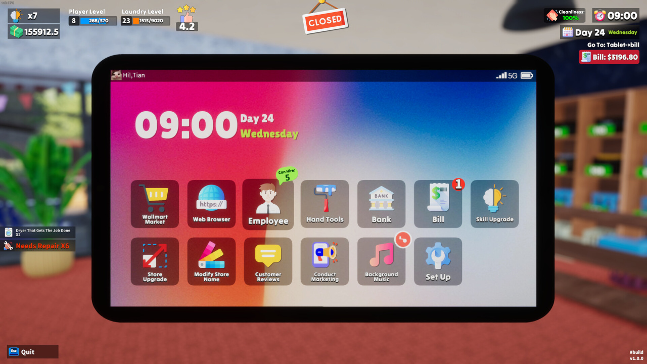 Screenshot #8 - Laundry and Supermarket Simulator