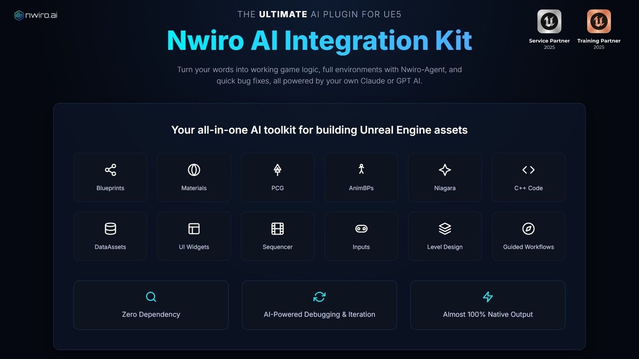 Screenshot #12 - NWIRO - AI Integration Kit ( Unreal Copilot & MCP & IK & Ultimate AI Bridge MCP) (Premium)