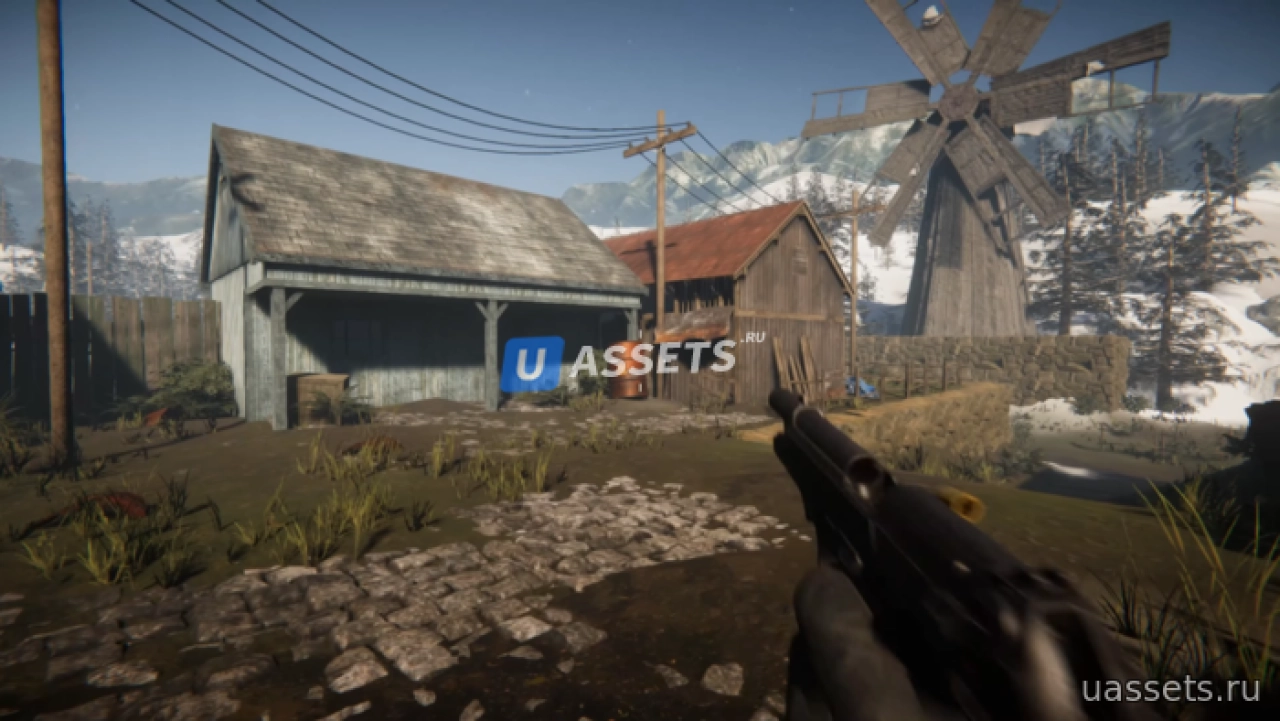 Screenshot #1 - HDRP Mountain Town FPS Map