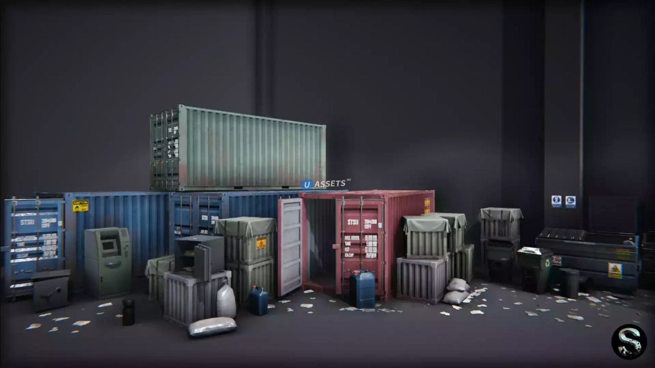 Screenshot #1 - Industry Props Pack 4