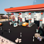 Screenshot #3 - Low Poly Gas Station Set