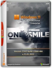 Windows 11 21H2 x64 Rus by OneSmiLe [22000.466]