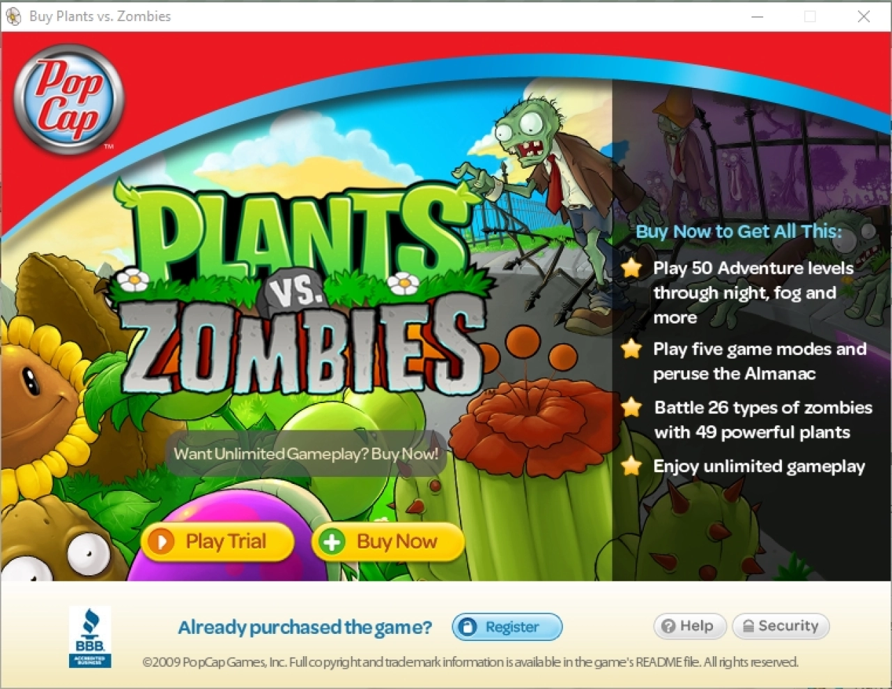 Screenshot #3 - Plants vs Zombies